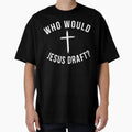 Who Would Jesus Draft Funny T-Shirt - Fun Novelty Design for Adults