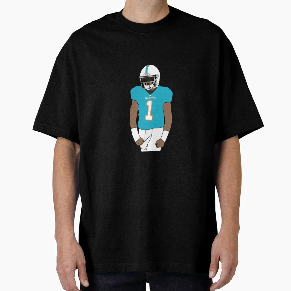 TT Miami Dolphins T-Shirt - Graphic Print Unisex