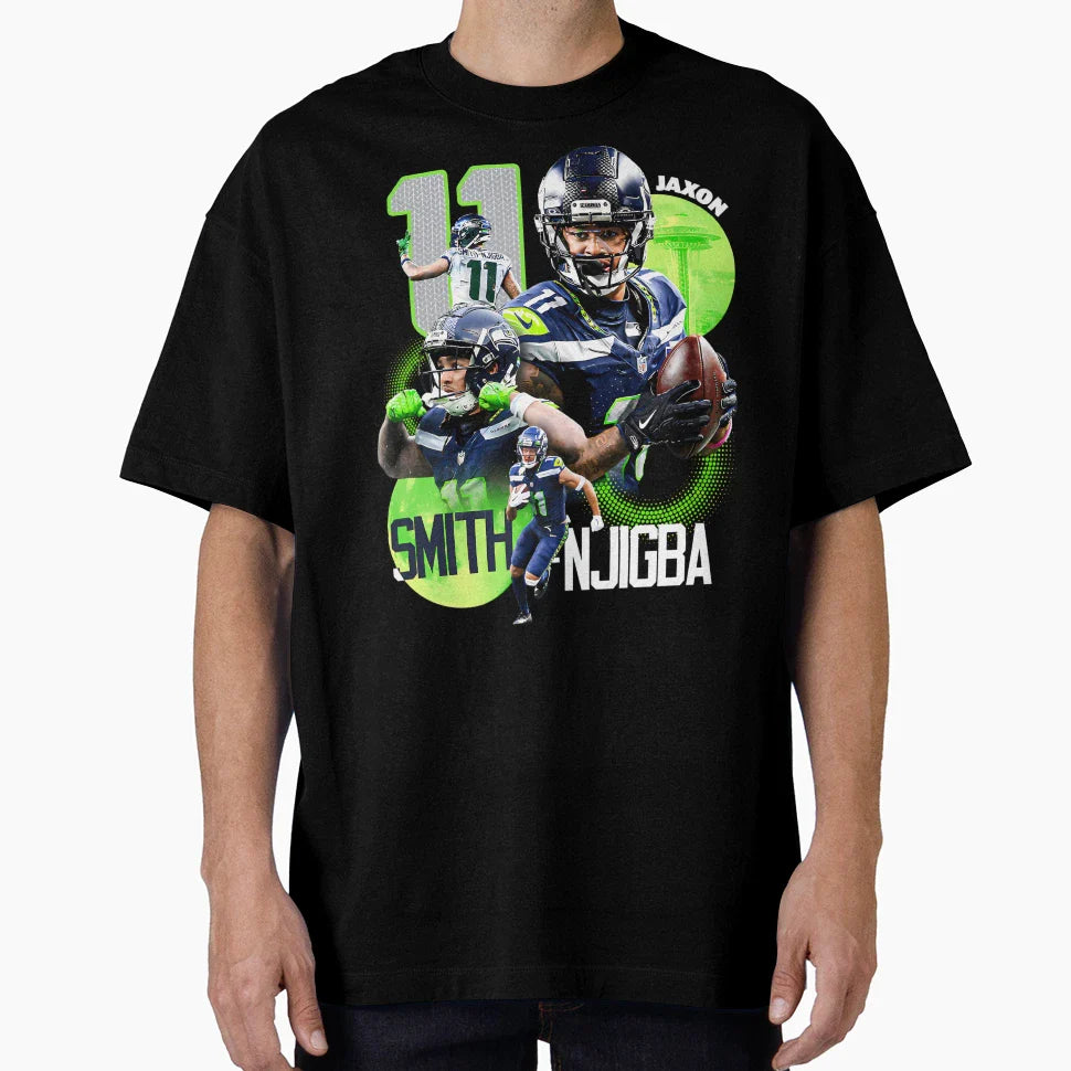 Jaxon Smith Njigba Seattle Seahawks T-Shirt - Novelty Apparel Men Women