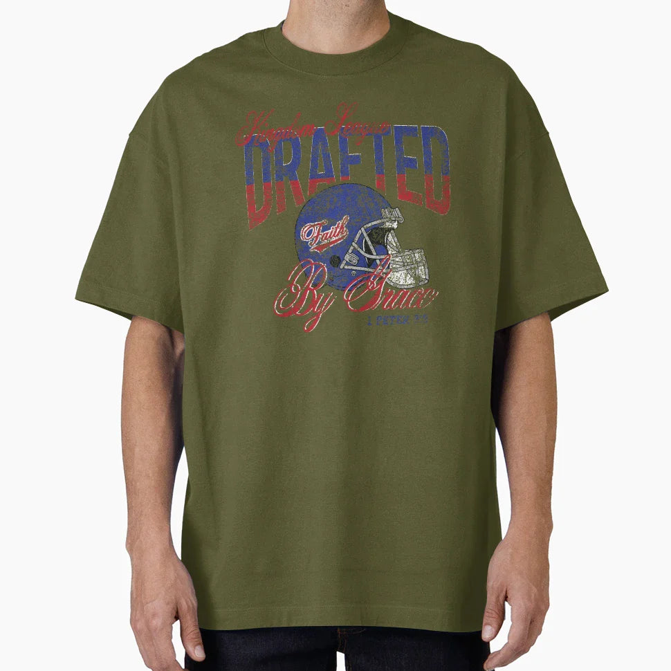 Football Helmet Christian T-Shirt - Aesthetic Graphic Men Women