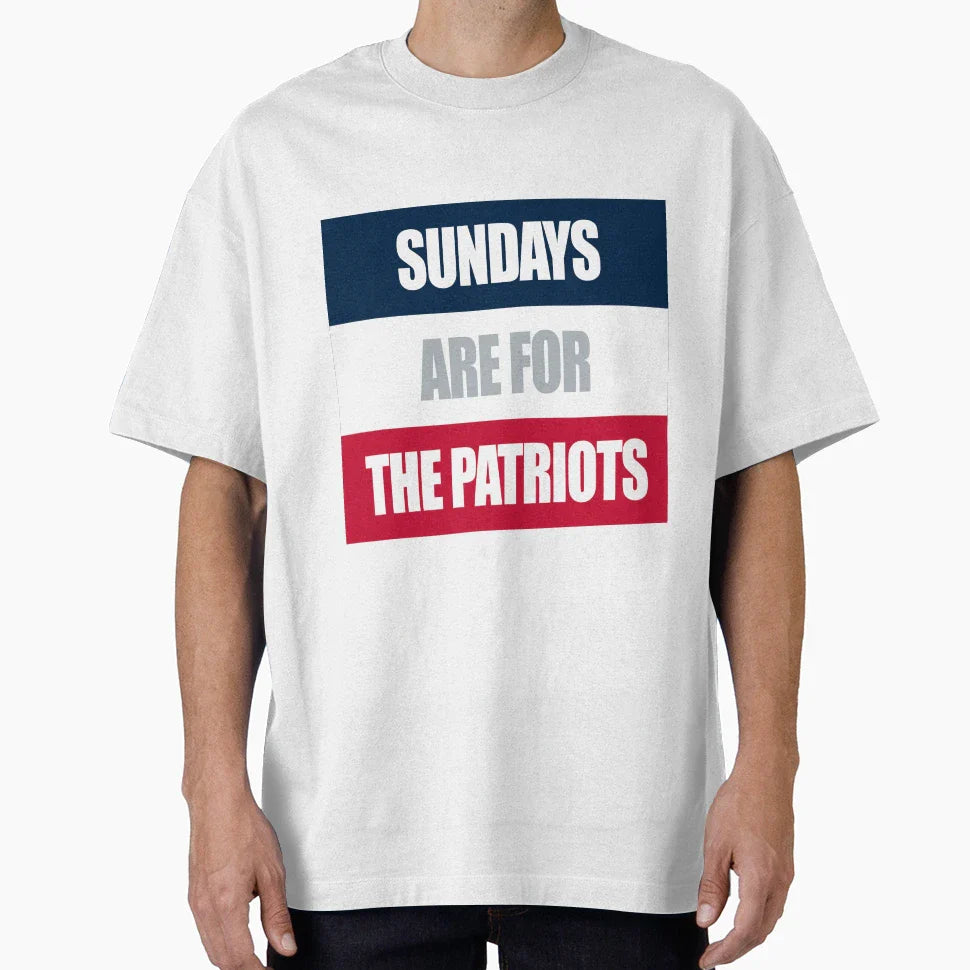 Sundays Are Patriots T-Shirt - Custom Art Print Men Women