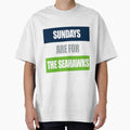 Sundays Are Seahawks T-Shirt - Custom Art Print Men Women