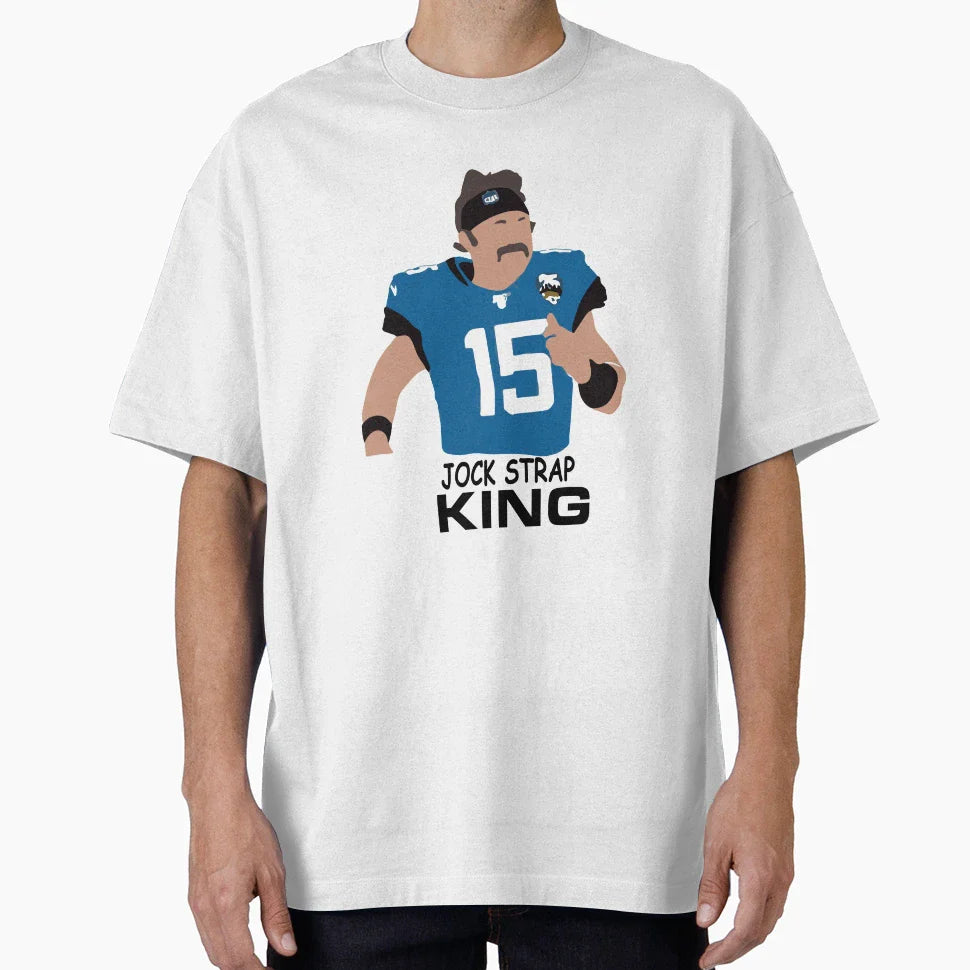 Minshew Mustache Jock Strap King T-Shirt - Trendy Graphic Unisex