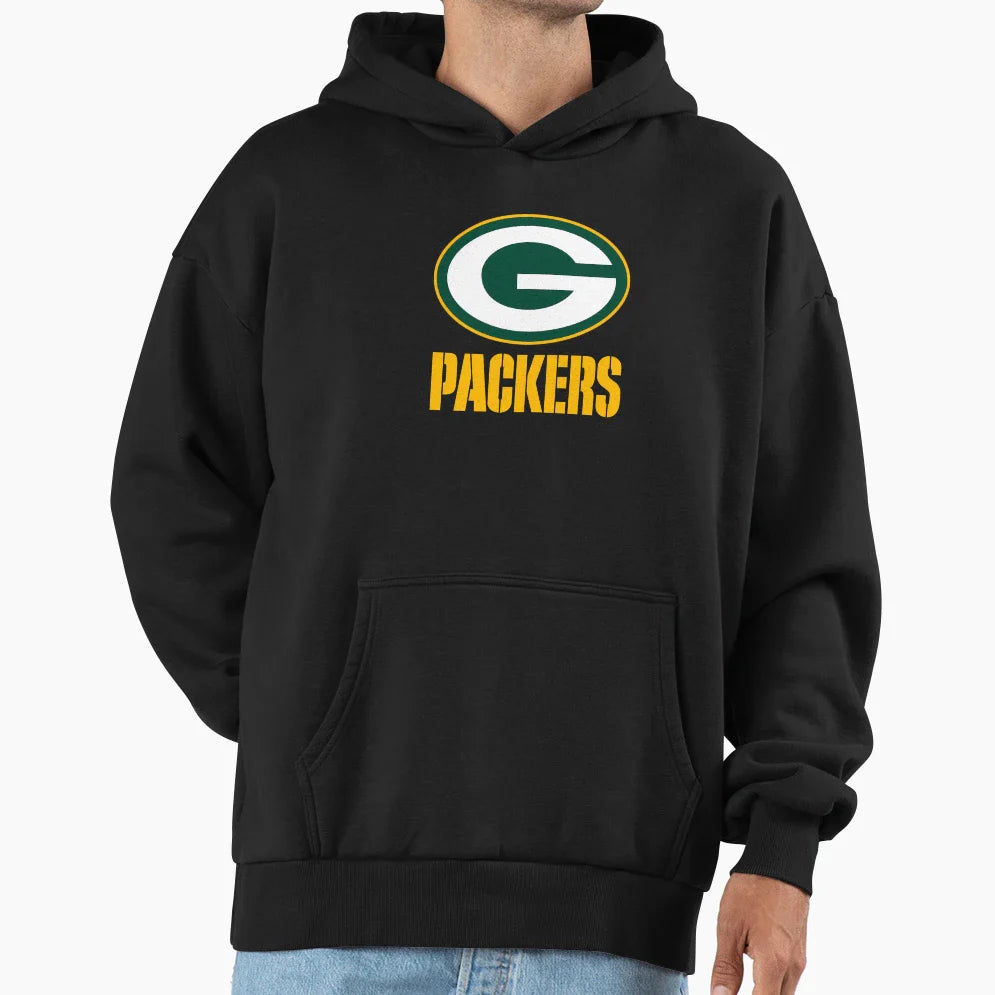 Greens Bay Packers Logo Soccer Hoodie - Novelty Apparel for Adults