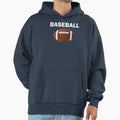 Baseball Football Hoodie - Novelty Apparel for Adults
