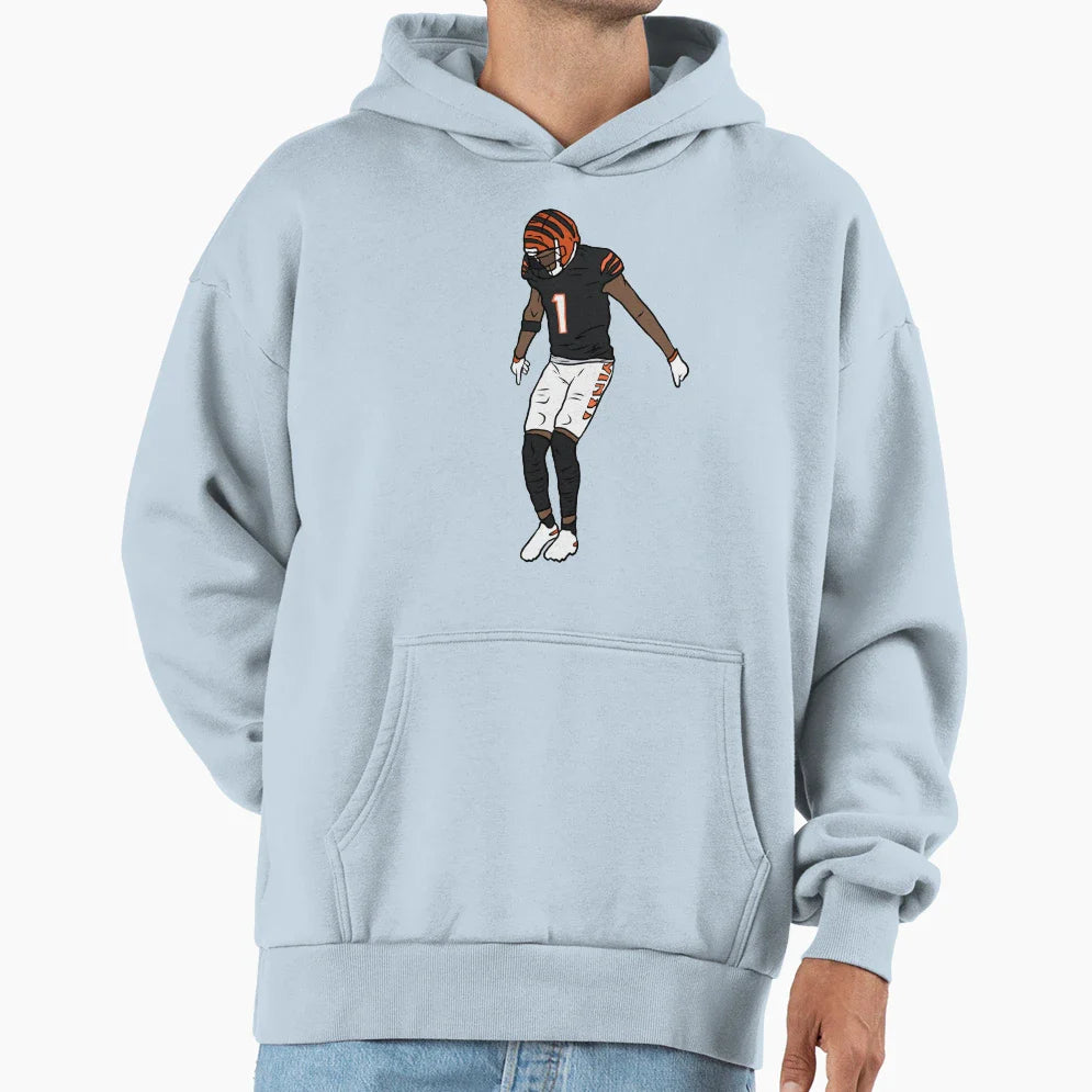 Jamarr Chase Celebration Hoodie - Novelty Apparel for Adults