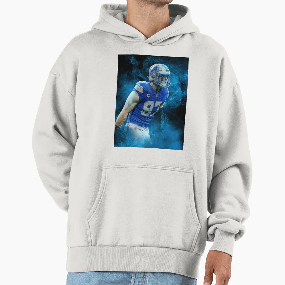 AH Detroit Sports Art Hoodie - Casual Everyday Wear for Adults