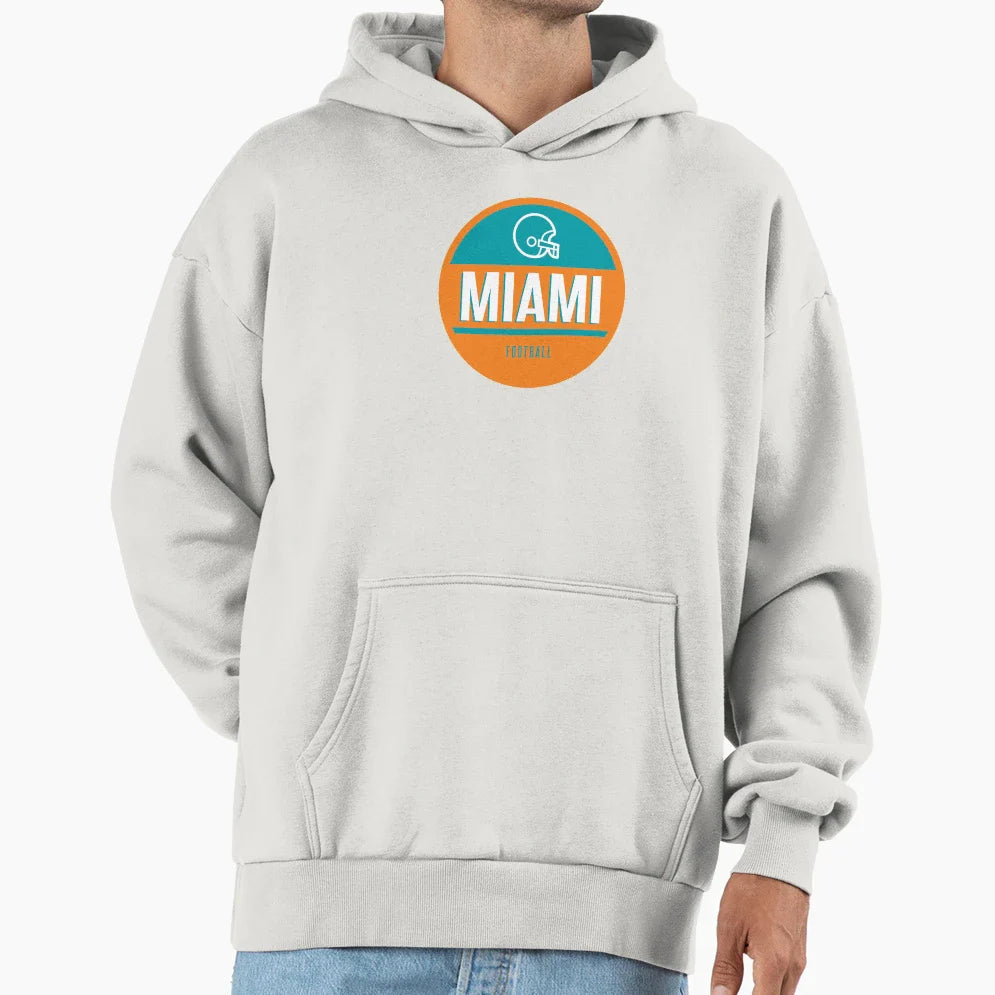 Miami Football Hoodie - Aesthetic Graphic Men Women