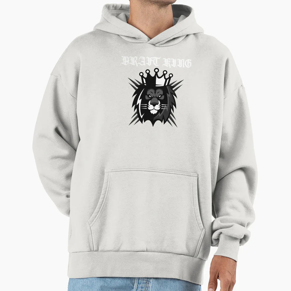 Draft King Hoodie - Minimalist Print for Adults
