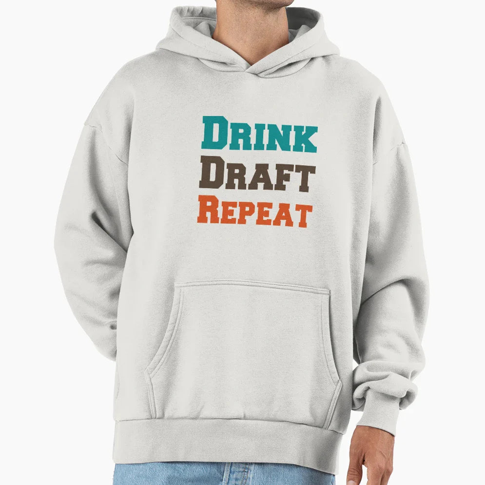 I Drink And Draft Hoodie - Unique Graphic Men Women