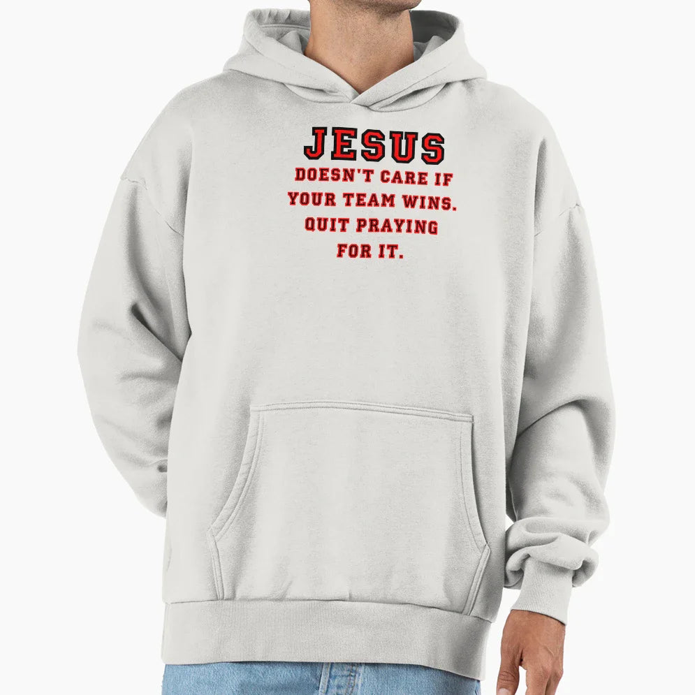 Jesus Not Sports Fan Hoodie - Trendy Graphic Men Women