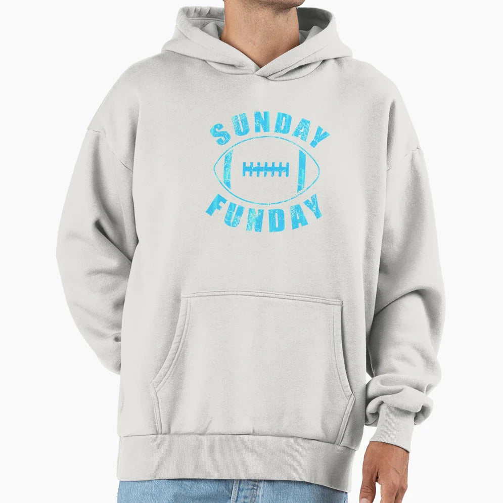 Sunday Funday Football Hoodie - Minimalist Print Men Women