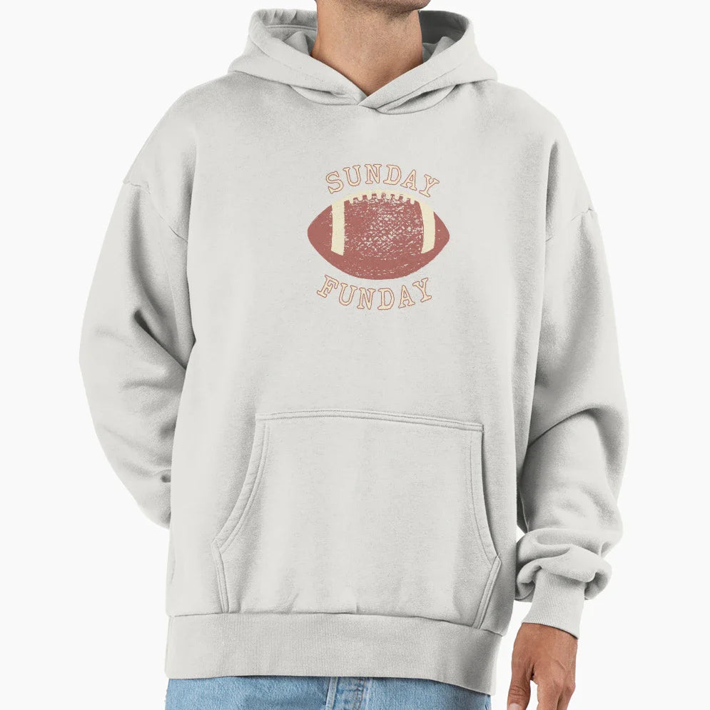 Sunday Funday Football Hoodie - Graphic Print for Adults