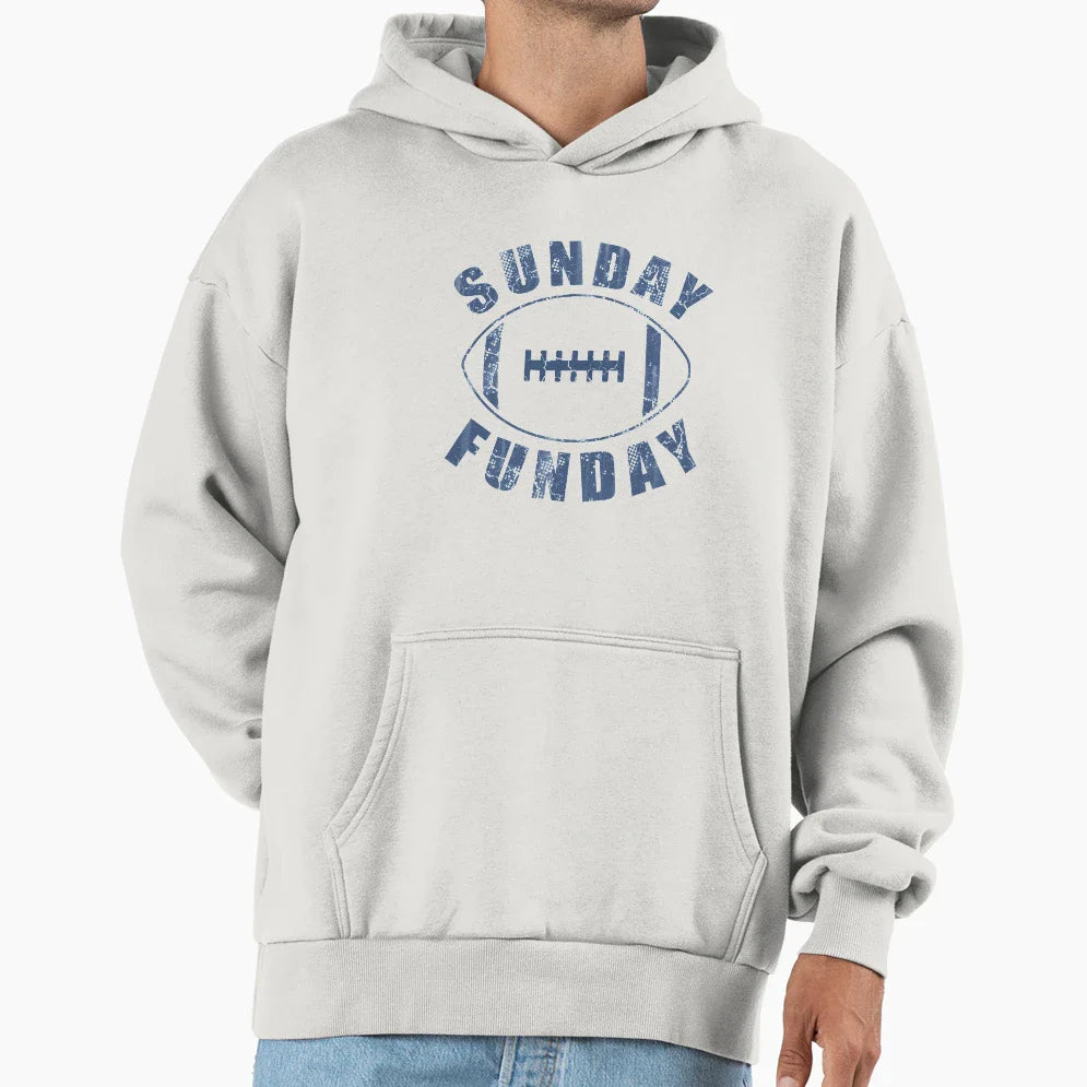Sunday Funday Football Hoodie - Graphic Print Unisex