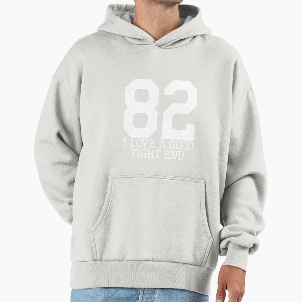 I Love Good Tight End White Hoodie - Custom Art Print Unisex