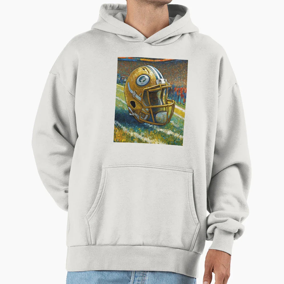 American Football Helmet Hoodie - Trendy Graphic for Adults