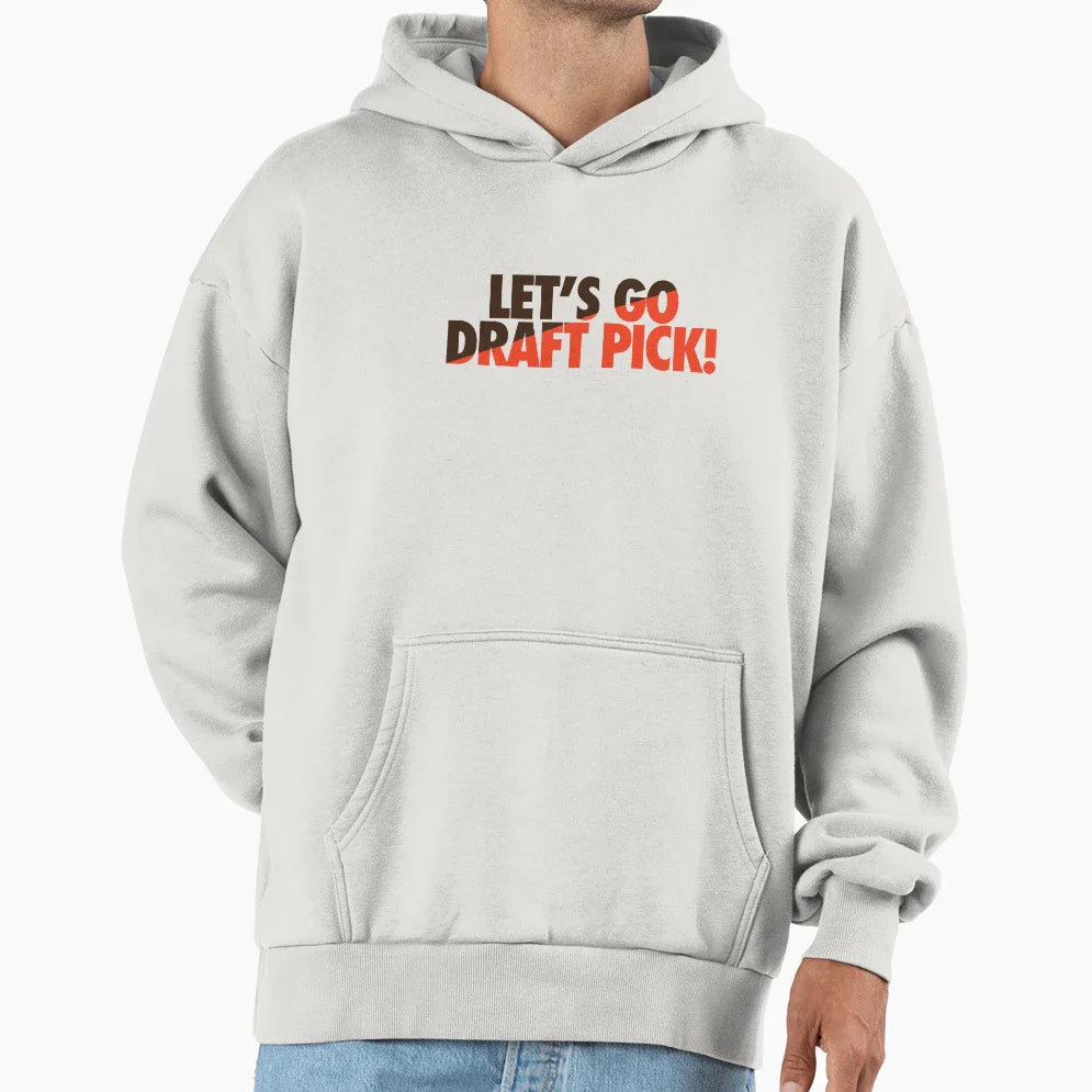 Lets Go Draft Pick Cle Split Hoodie - Casual Everyday Wear for Adults
