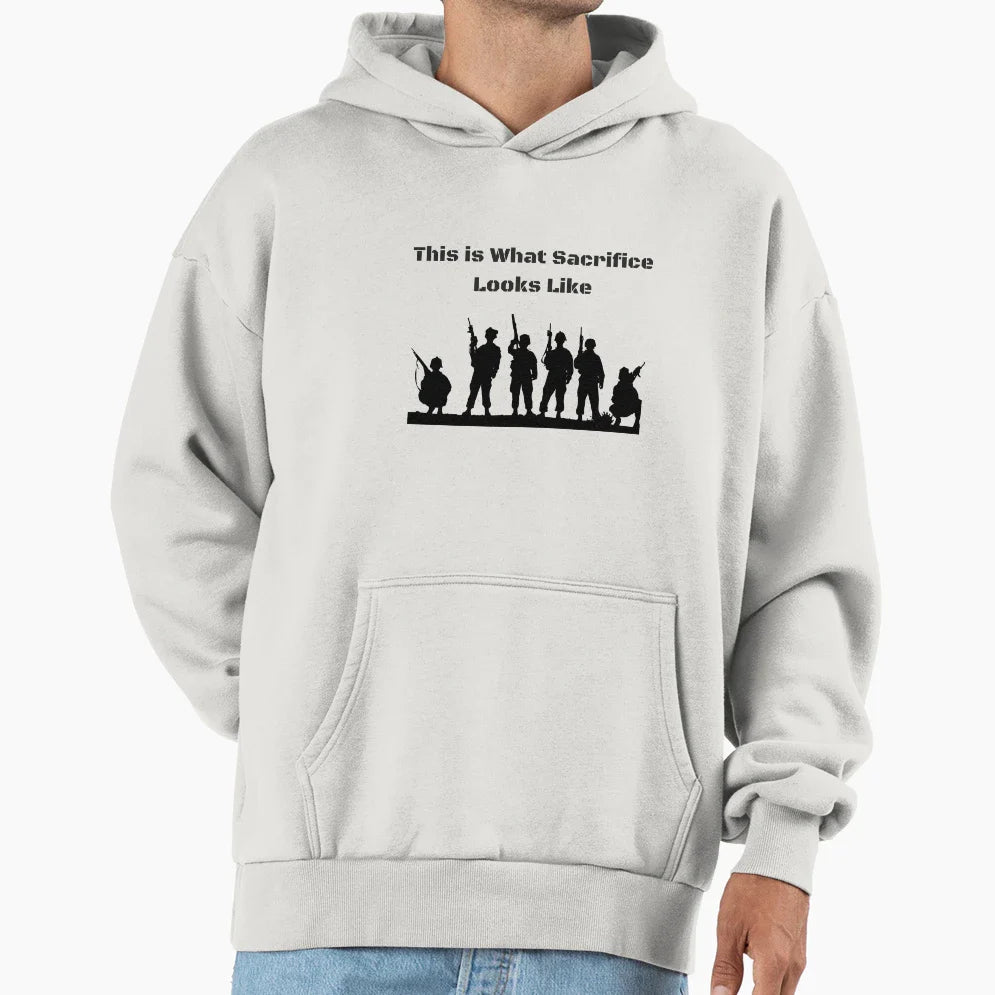 This Is What Sacrafice Looks Like Support Hoodie - Custom Art Print Unisex