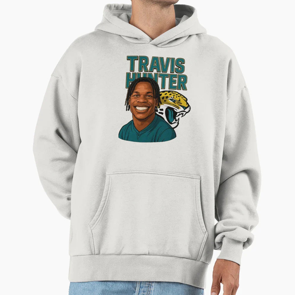 Travis Hunter Hoodie - Trendy Graphic for Adults