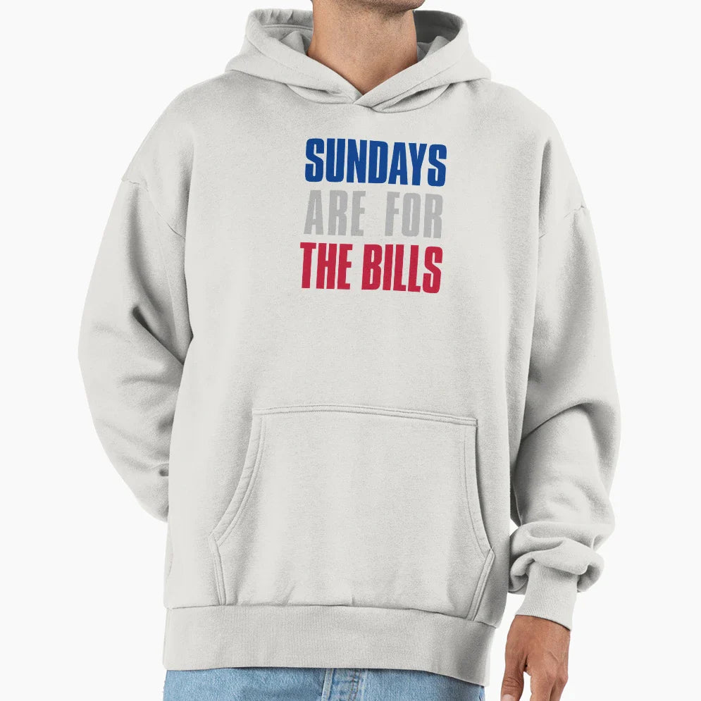 Sundays Are Bills Buffalo Football Fans Hoodie - Trendy Graphic for Adults