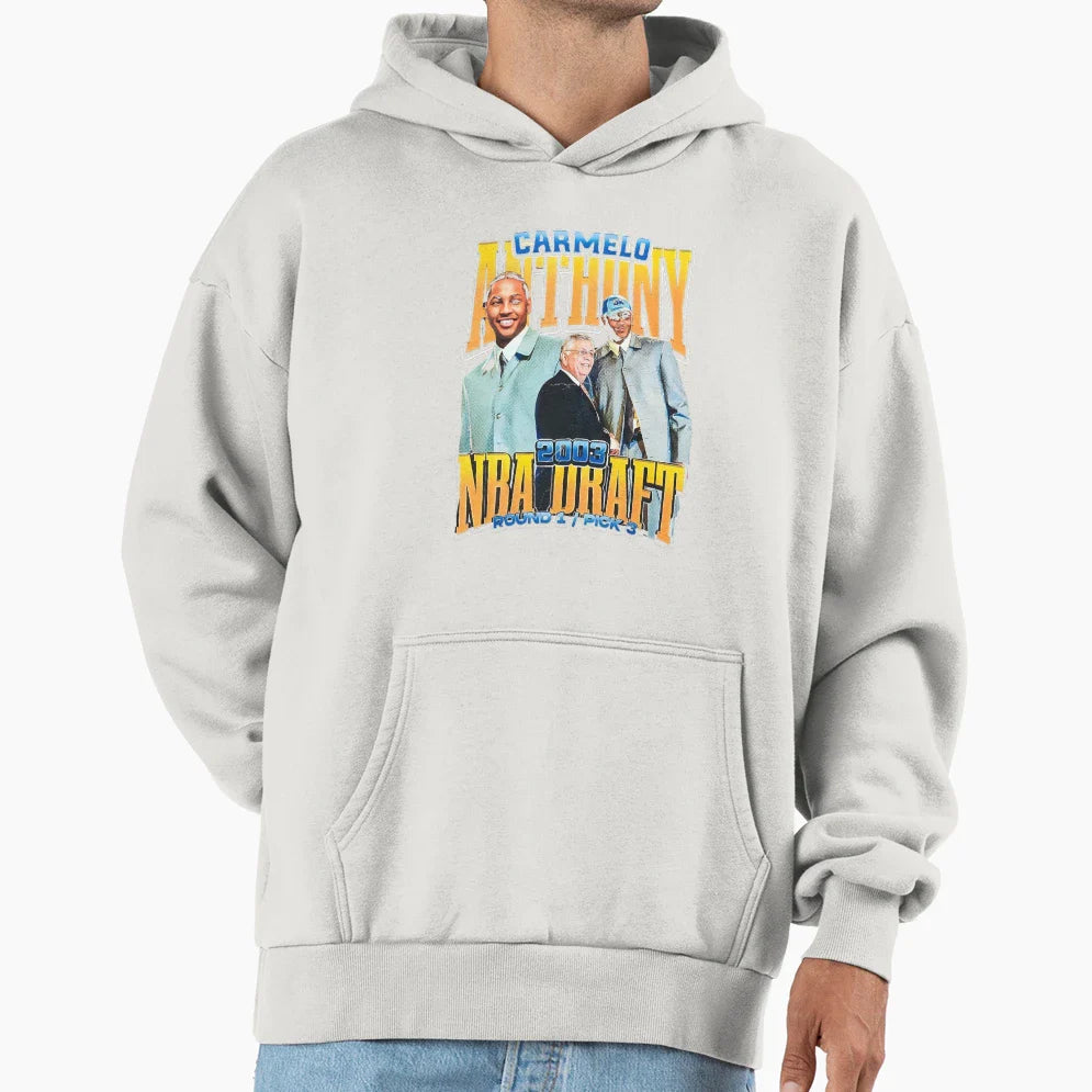 Carmelo Anthony Hoodie - Minimalist Print for Adults