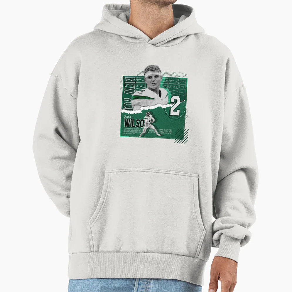Zach Wilson New 2 Hoodie - Minimalist Print Men Women