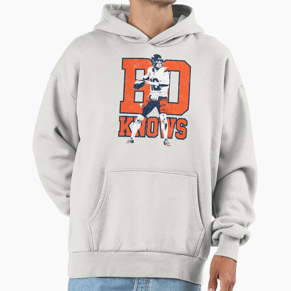 Bo Knows Bo Nix Variant Hoodie - Custom Art Print Unisex