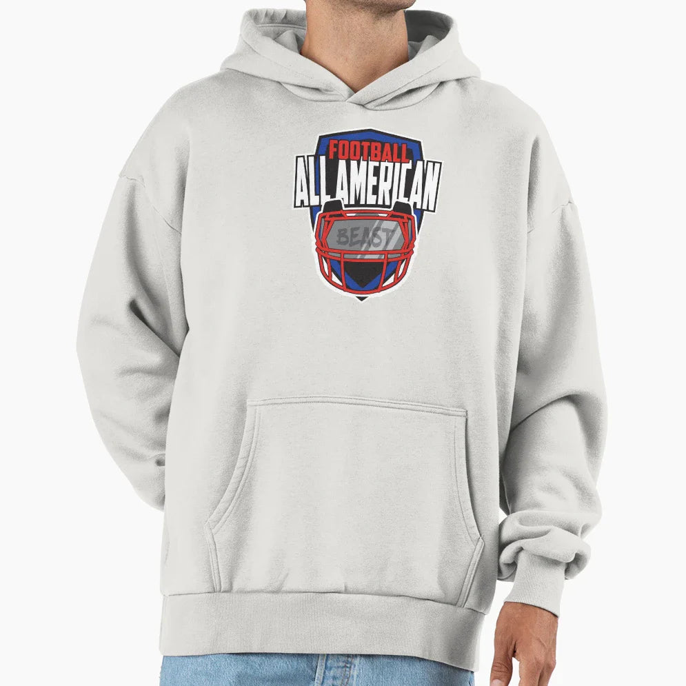 All American Football Hoodie - Unique Graphic for Adults