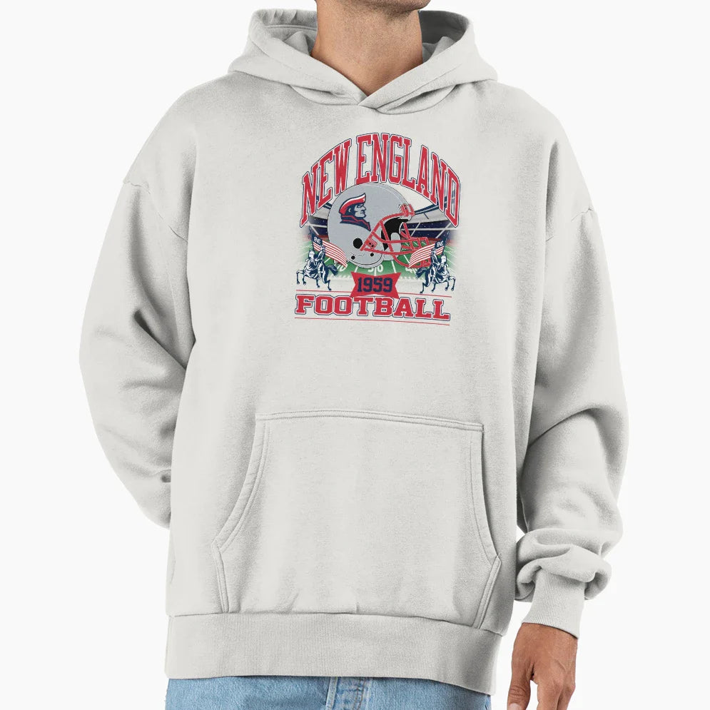 New England Football Gridiron Legacy V2 Hoodie - Custom Art Print Unisex