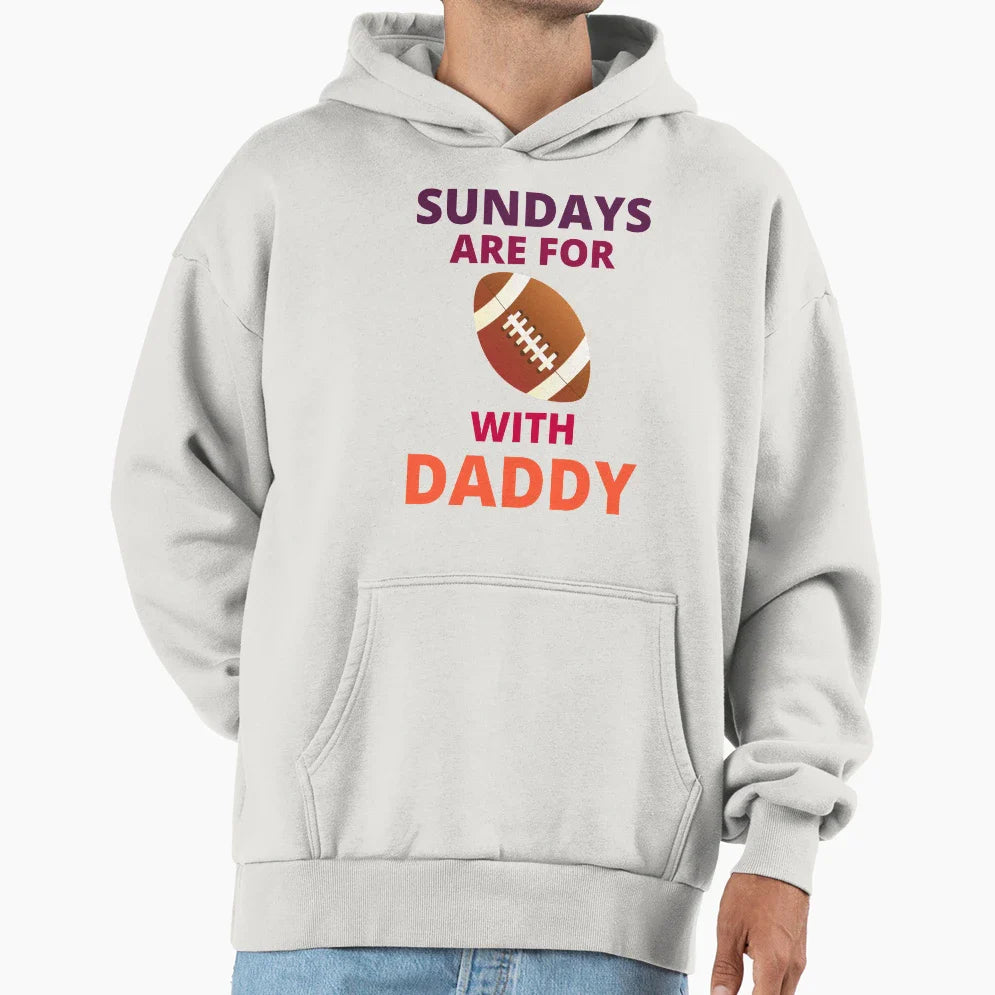 Sundays Are Football Daddy Football T-Shirt - Minimalist Print Unisex