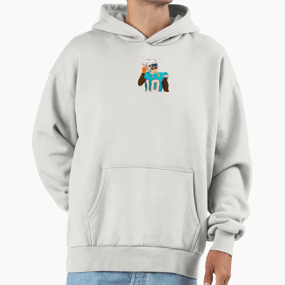Tyreek Dolphin Hoodie - Minimalist Print for Adults