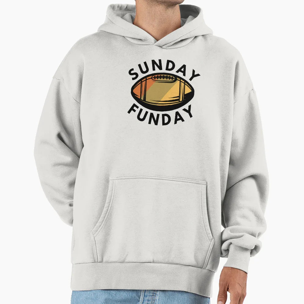 Sunday Funday Football Hoodie - Fun Novelty Design Unisex