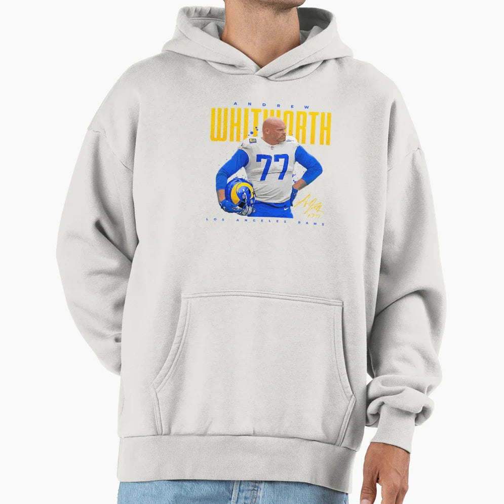 Andrew Whitworth Hoodie - Custom Art Print for Adults