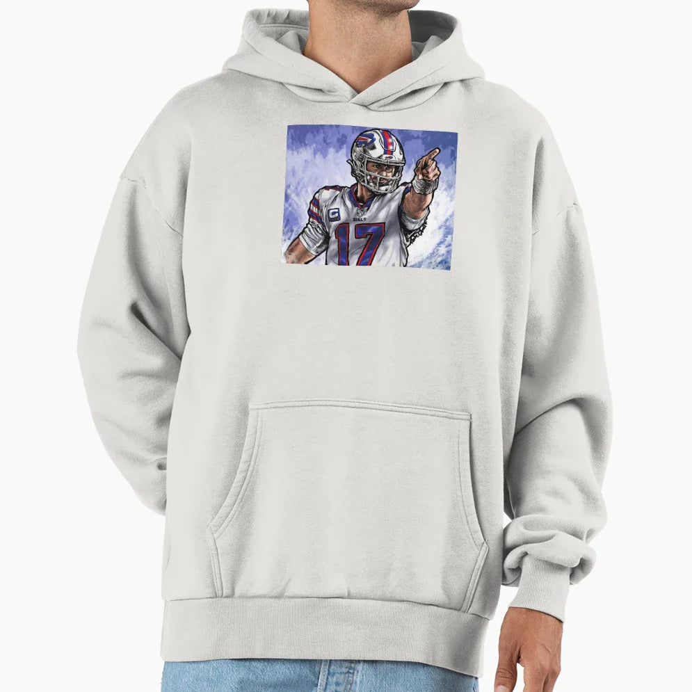 Allen First Down Full Hoodie - Minimalist Print Unisex