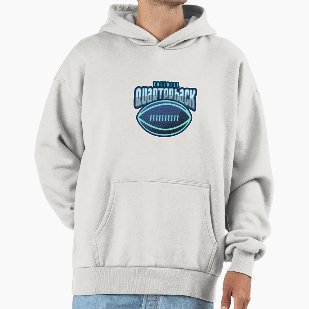 Football Quarterback Hoodie - Casual Everyday Wear Men Women