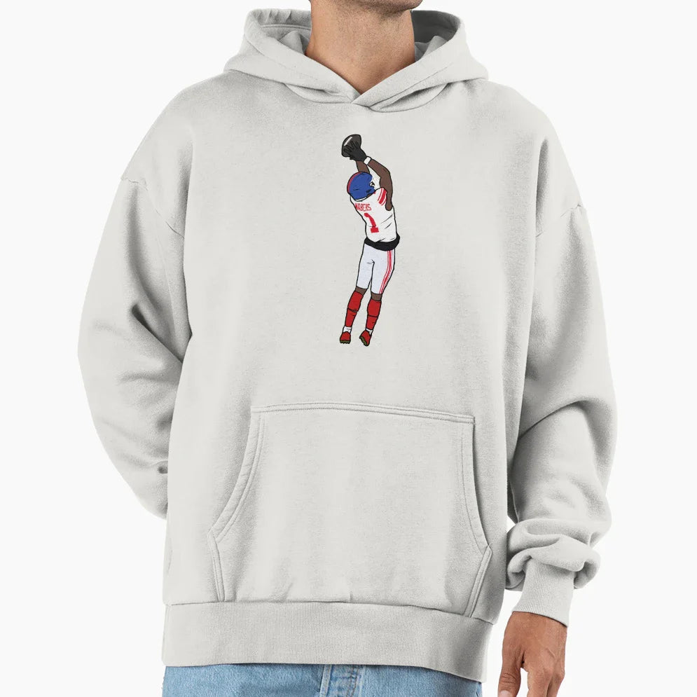 Malik Nabers Catch Hoodie - Unique Graphic for Adults