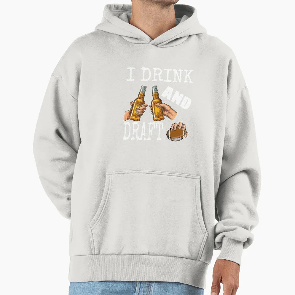 I Drink And Draft T-Shirt - Custom Art Print for Adults