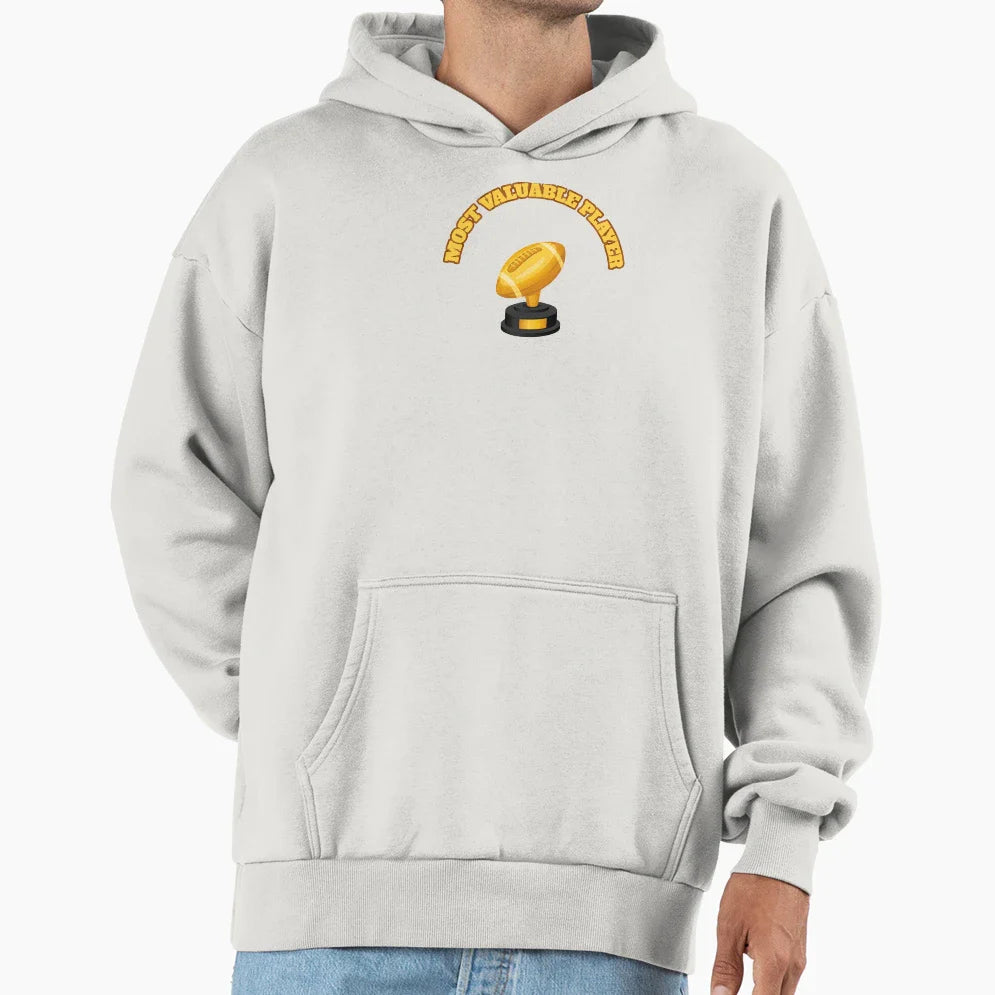Mvp Most Valuable Player Gridiron Hoodie - Casual Everyday Wear Men Women