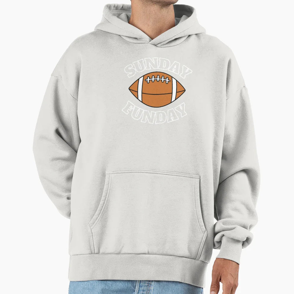 Sunday Funday Football Day Hoodie - Custom Art Print Men Women