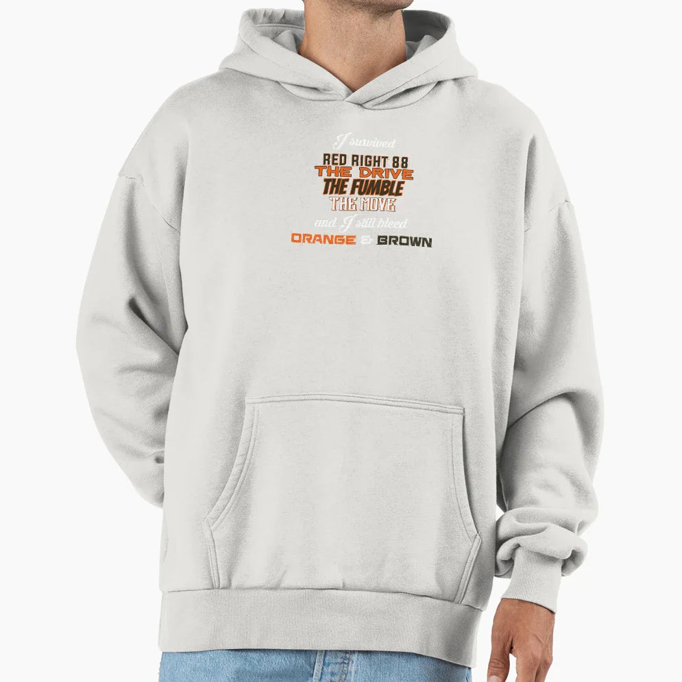 I Survived Browns Hoodie - Streetwear Style Unisex