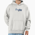 Sunday Denim Patchwork Hoodie - Custom Art Print Men Women