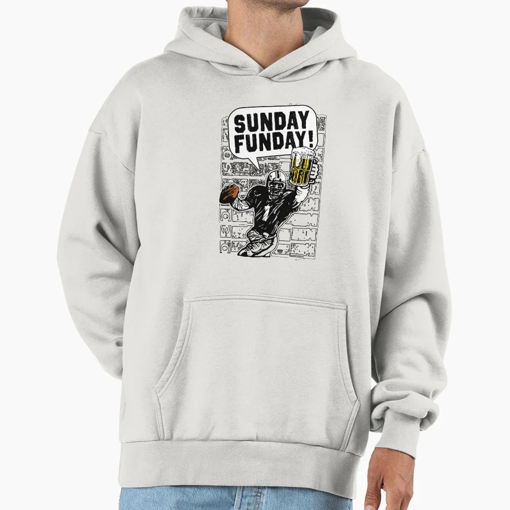 Sunday Funday Tailgating Football Hoodie - Novelty Apparel Men Women