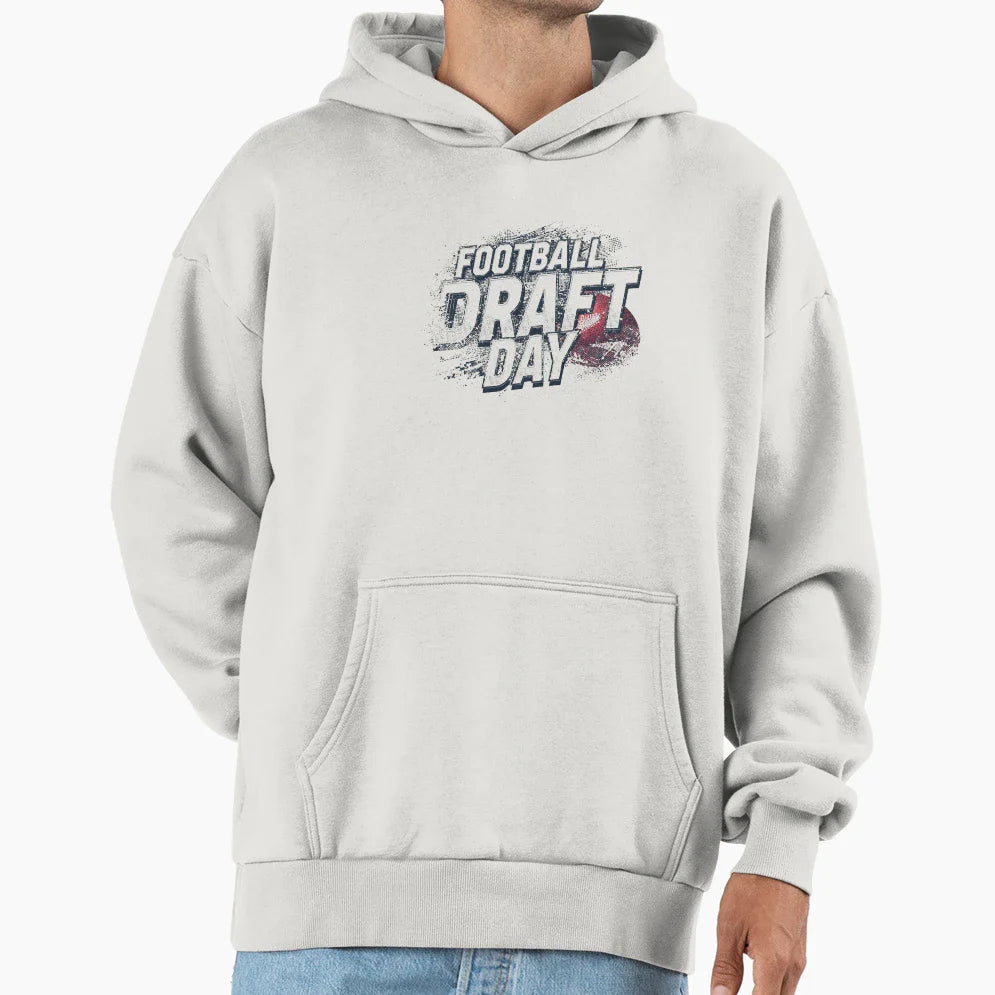 Football Draft Day 2 Hoodie - Aesthetic Graphic for Adults