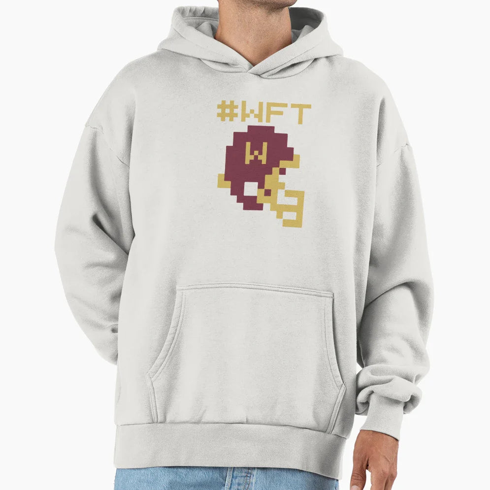 Old School 8 Bit Washington Football Hoodie - Streetwear Style for Adults
