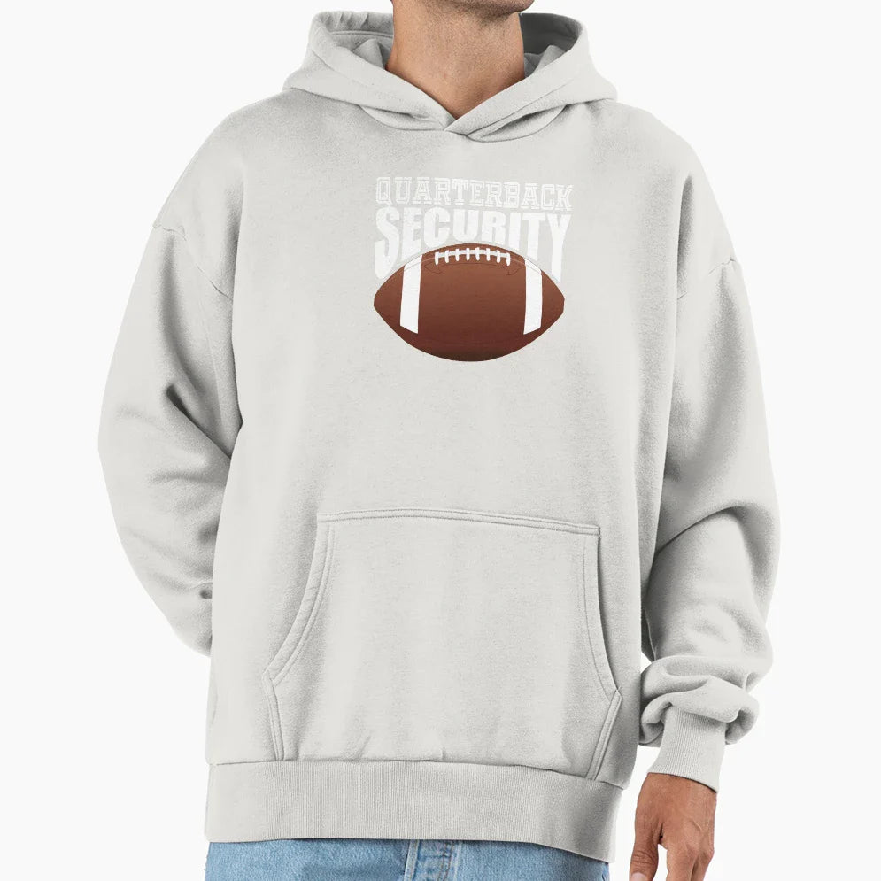 Quarterback Security Offensive Lineman Hoodie - Custom Art Print for Adults
