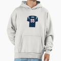 John Simon Patriots Jersey Hoodie - Novelty Apparel for Adults