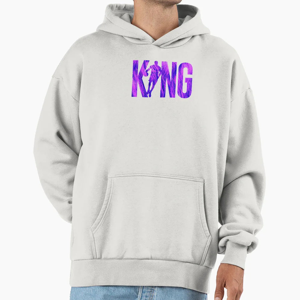 King Lebron Hoodie - Minimalist Print for Adults