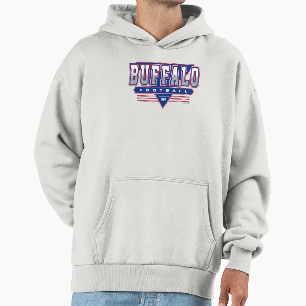 Buffalo Football Bills Inspired 90S Hoodie - Novelty Apparel for Adults