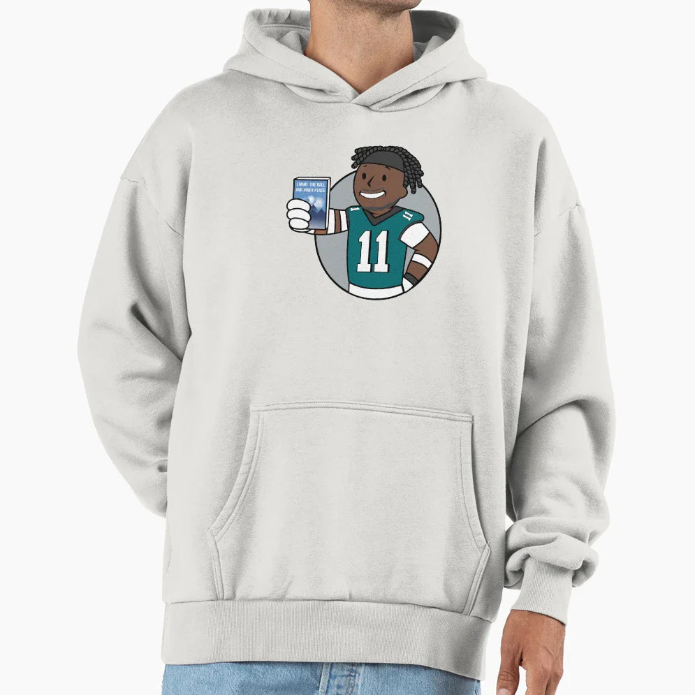 Philly Wide Receiver Hoodie - Trendy Graphic Unisex