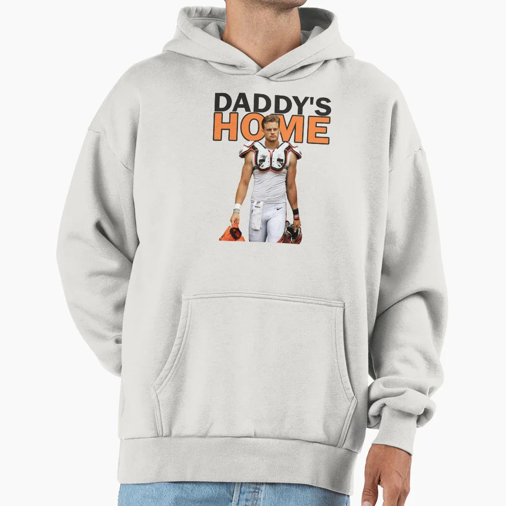JB Daddys Home Hoodie - Custom Art Print for Adults